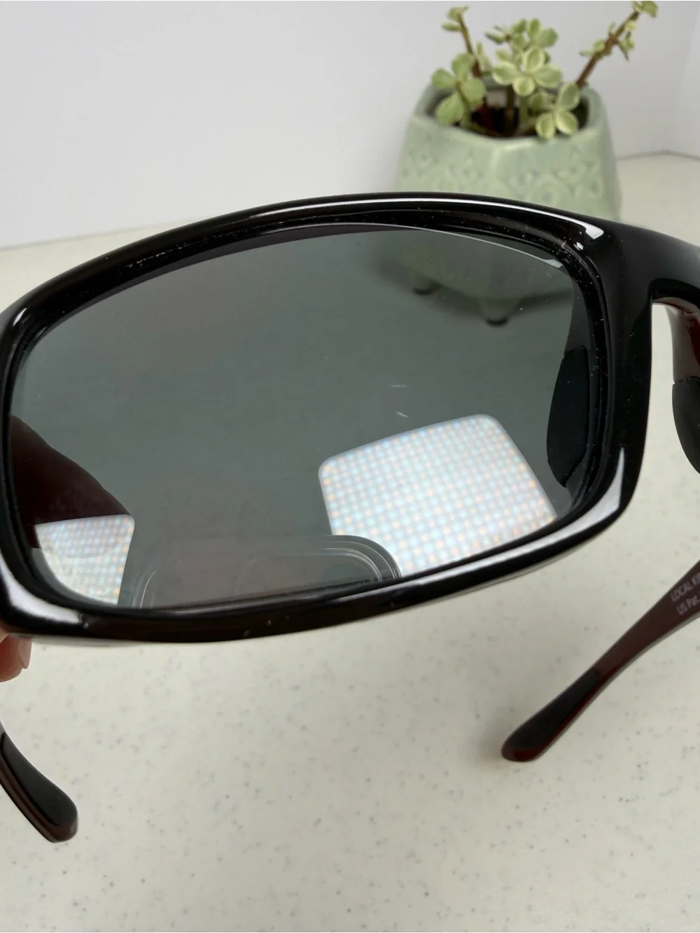Maui Jim Local Kine Polarized Sunglasses STG-BG Black Burgundy w/ Case